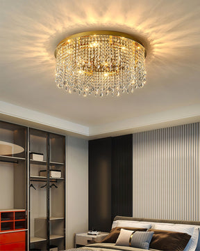 Lampe de Plafond en Cristal - Éclairage Luxueux et Design Élégant