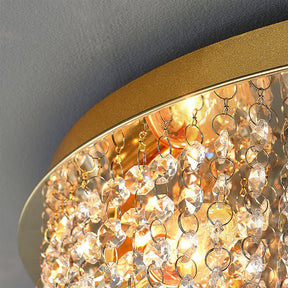 Lampe de Plafond en Cristal - Éclairage Luxueux et Design Élégant