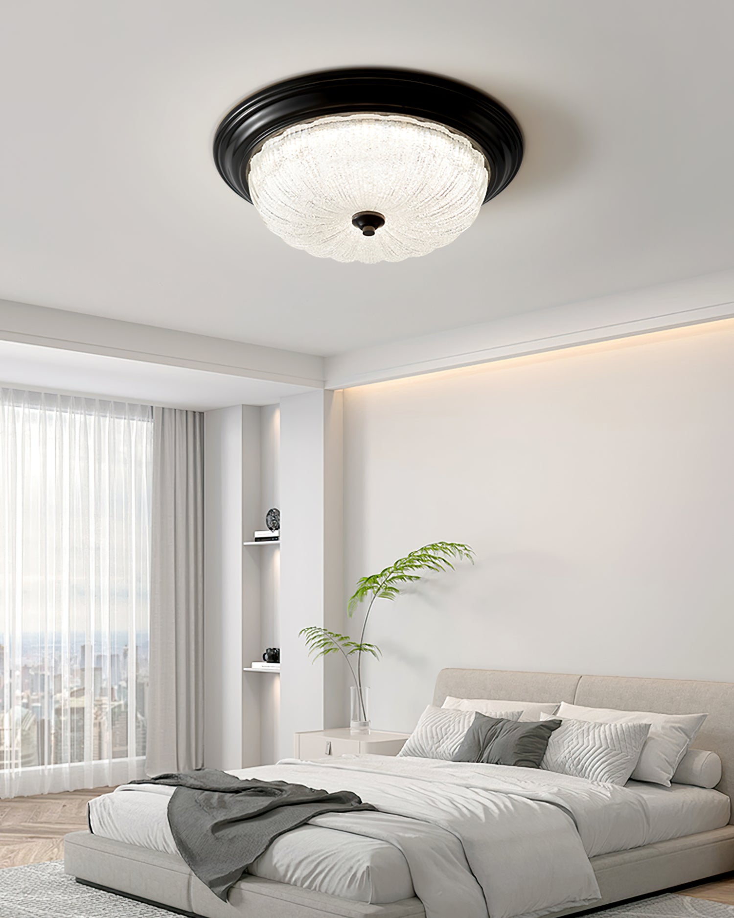Lumière de Plafond Élégante - Design Minimaliste et Ambiance Chaleureuse