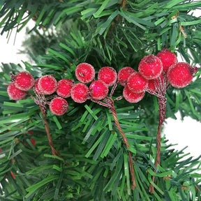 Bouquet de Baies de Noël Immitation - Décoration Festive de Haute Qualité