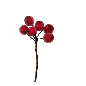 Bouquet de Baies de Noël Immitation - Décoration Festive de Haute Qualité