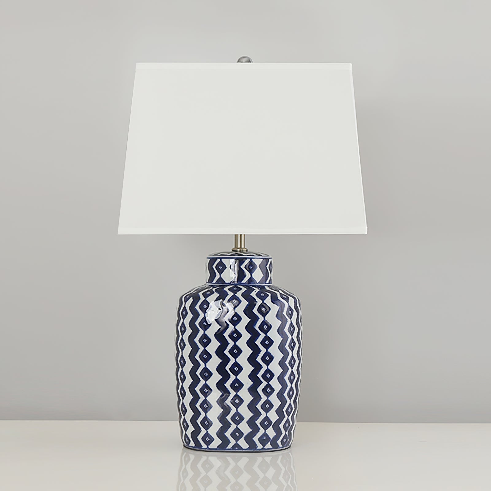 Lampe de Table Classique en Porcelaine - Lueur Chaleureuse et Élégante