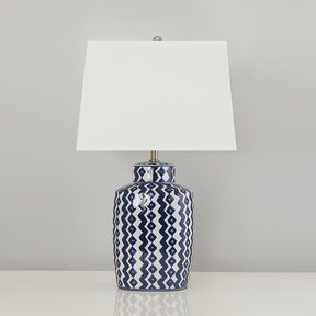 Lampe de Table Classique en Porcelaine - Lueur Chaleureuse et Élégante