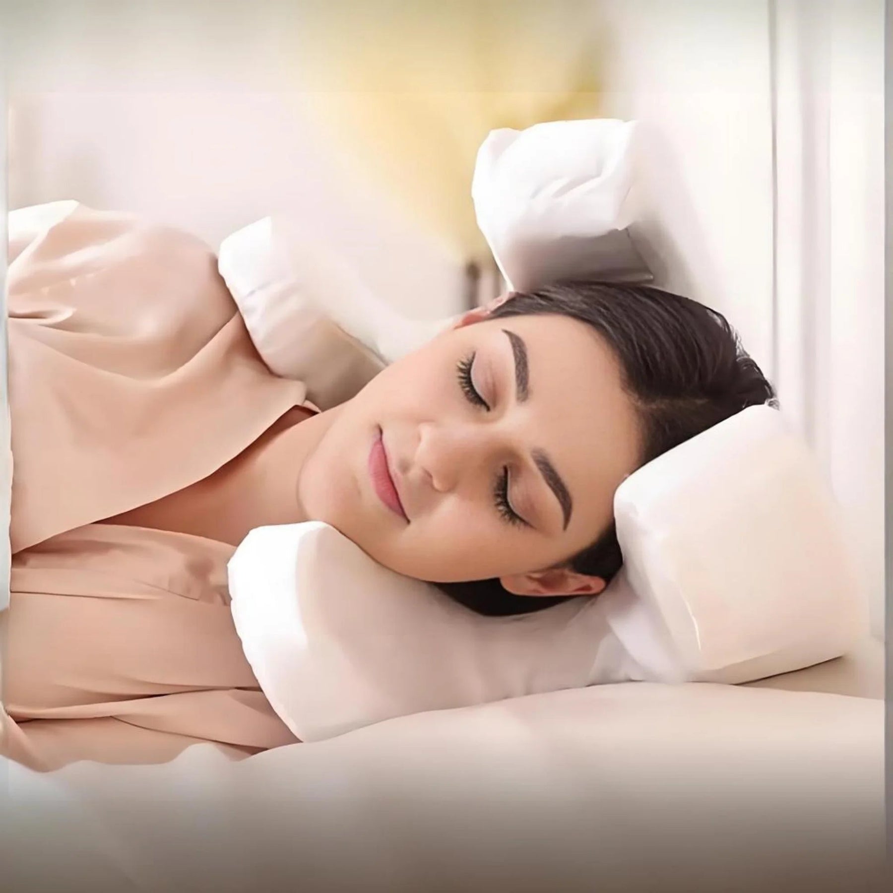 Oreiller Ergonomique en Mousse à Mémoire - Soutien Optimal pour Dormeurs Latéraux