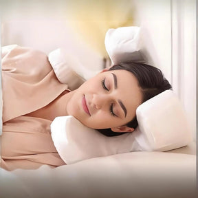 Oreiller Ergonomique en Mousse à Mémoire - Soutien Optimal pour Dormeurs Latéraux