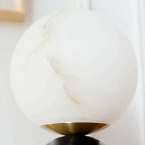Lampe de Table en Alabastre et Marbre - Éclairage Luxueux et Ambiance Sophistiquée