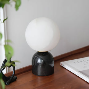 Lampe de Table en Alabastre et Marbre - Éclairage Luxueux et Ambiance Sophistiquée