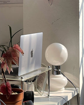 Lampe en Verre Blanc Élégante - Design Moderne et Durable
