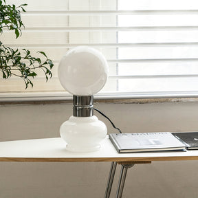 Lampe en Verre Blanc Élégante - Design Moderne et Durable