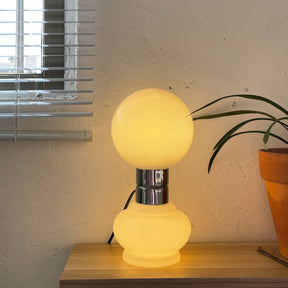 Lampe en Verre Blanc Élégante - Design Moderne et Durable