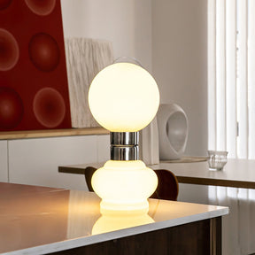 Lampe en Verre Blanc Élégante - Design Moderne et Durable