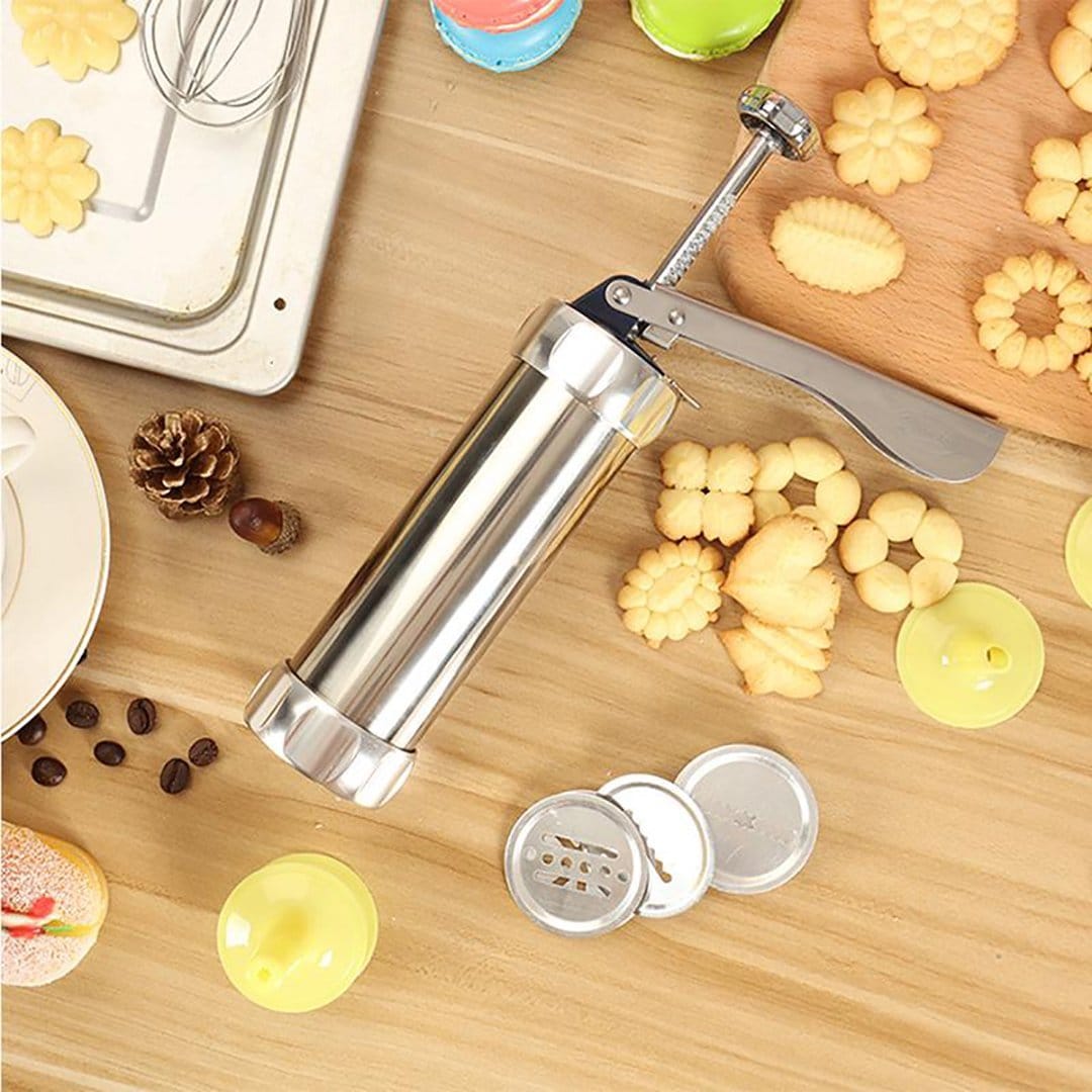 Presse à Biscuits en Acier Inoxydable - Créez des Formes Uniques Facilement
