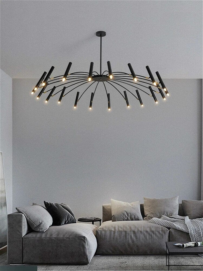 Lustre LED Moderne avec Têtes Réglables - Élégance et Efficacité Énergétique
