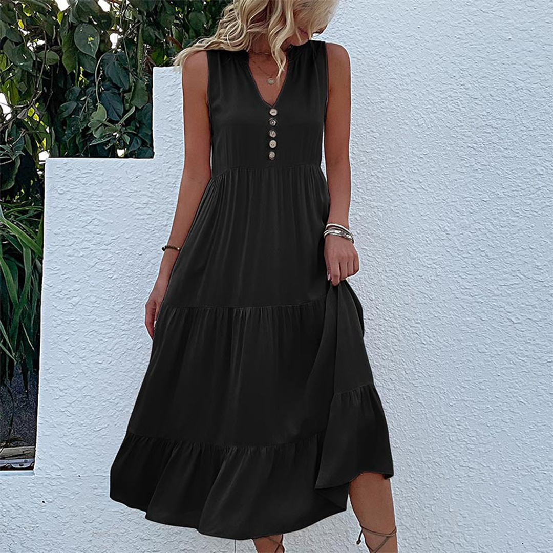 Robe d'été Boho pour Femmes - Ourlet Froncé et Confortable
