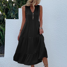 Robe d'été Boho pour Femmes - Ourlet Froncé et Confortable