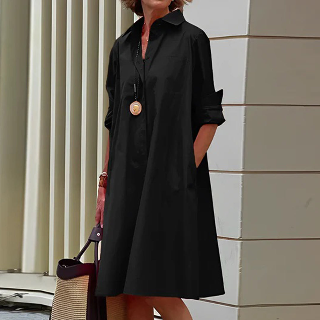 Robe Longue Élégante pour Femmes - Confort et Style Printanier Raffiné