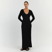 Robe Maxi Ajustable en Pierre - Élégance et Confort pour Femmes