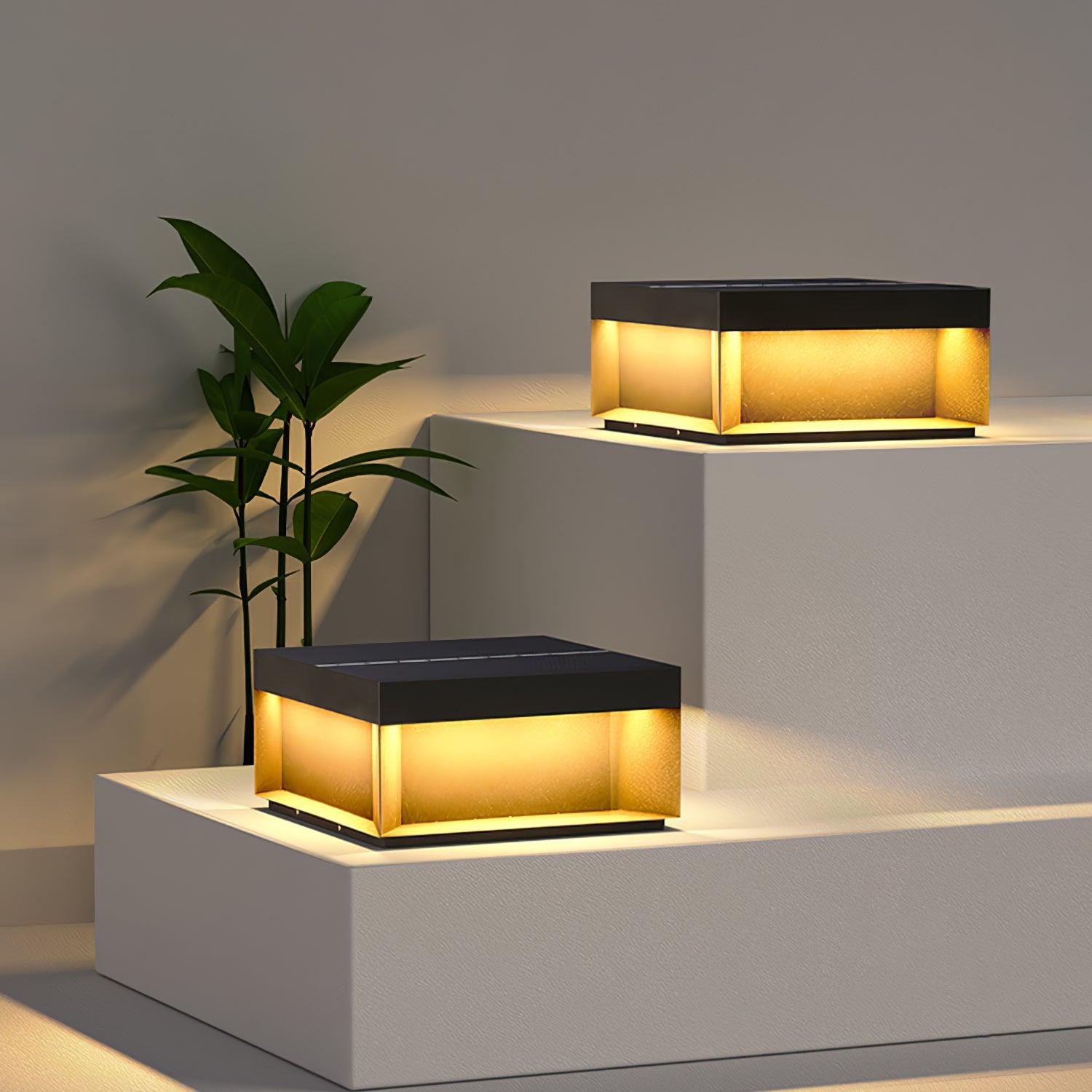 Lampe Solaire de Jardin Élégante - Éclairage Durable et Esthétique Moderne