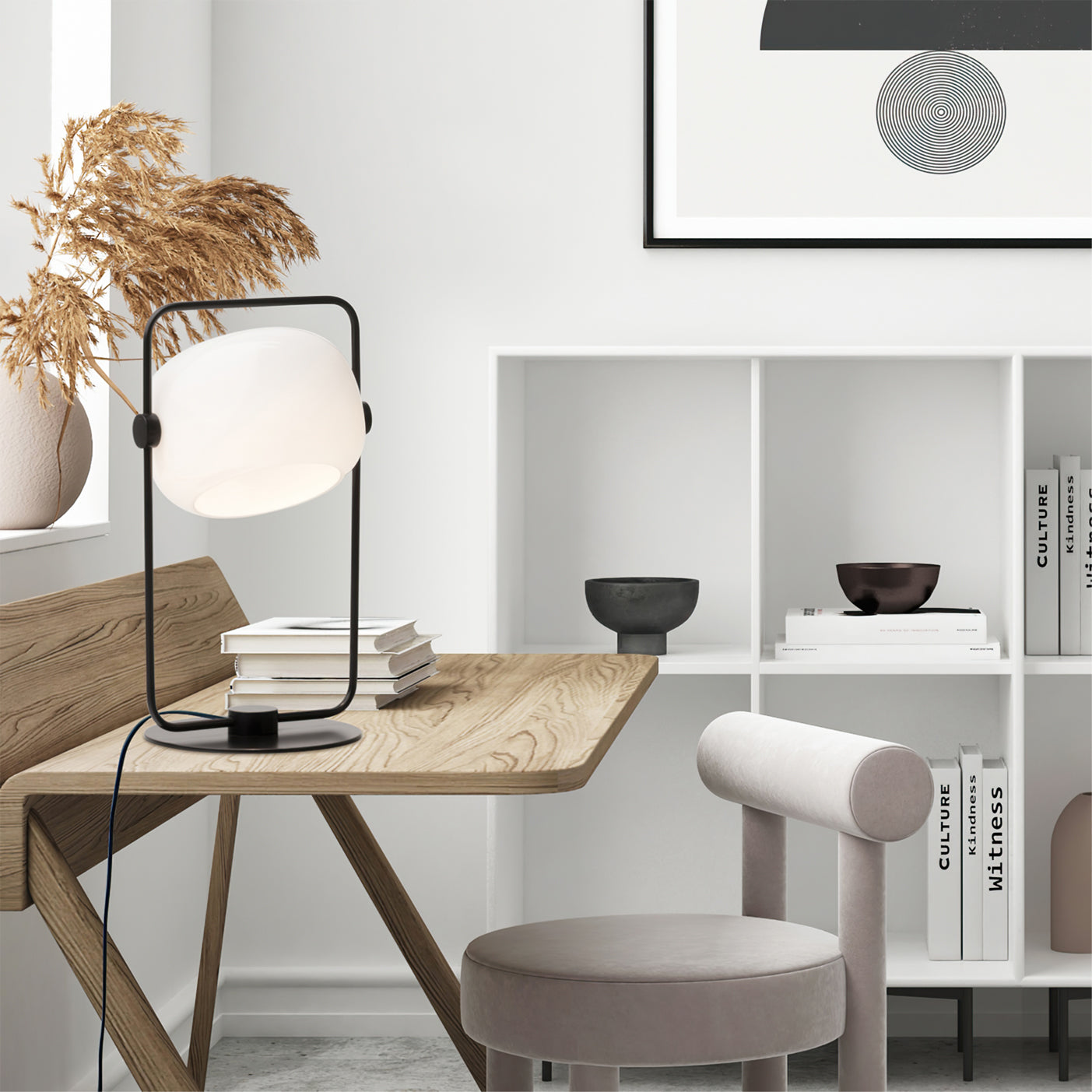 Lampe de Table en Verre Élégante - Design Minimaliste et Matériaux Premium