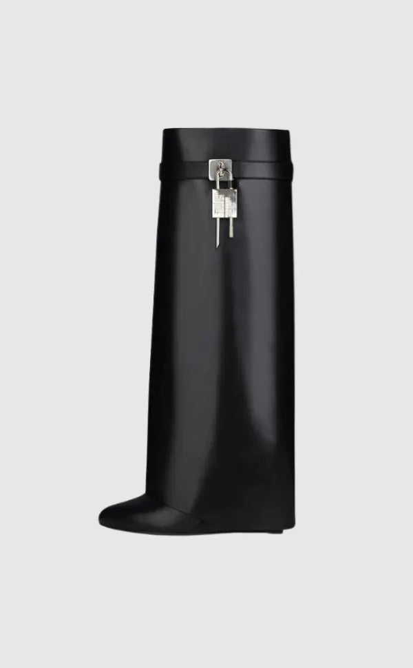 Bottes Femme Cuir Vegan Noir - Élégantes avec Talon Caché et Confort