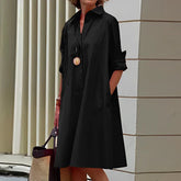 Robe Longue Élégante pour Femmes - Confort et Style Printanier Raffiné