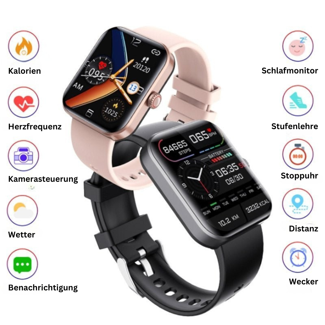 Montre de Glucose Non-Invasive - Suivi Complet de Santé Quotidien