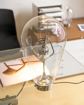 Lampe de Table Élégante en Verre - Design Contemporain et Économie d'Énergie