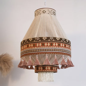 Lampe Pendante Bohémienne - Franges Élégantes et Ambiance Chaleureuse
