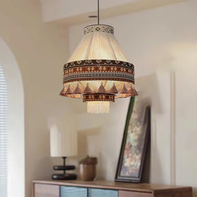 Lampe Pendante Bohémienne - Franges Élégantes et Ambiance Chaleureuse