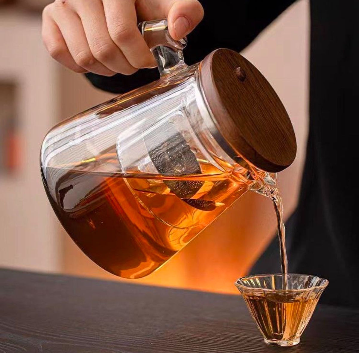 Théière en Verre Borosilicate - Résistante à la Chaleur et Élégante