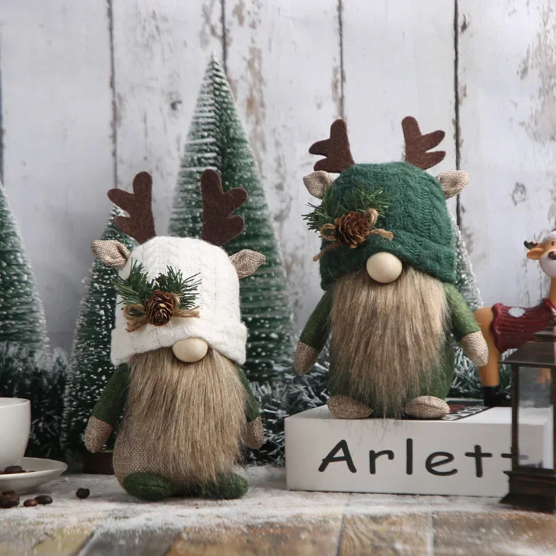 Décoration de Fenêtre en Velours - Charmante Ornementation de Noël Luxe