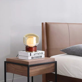 Lampe de Table Géométrique - Lumière Chaude et Accueillante