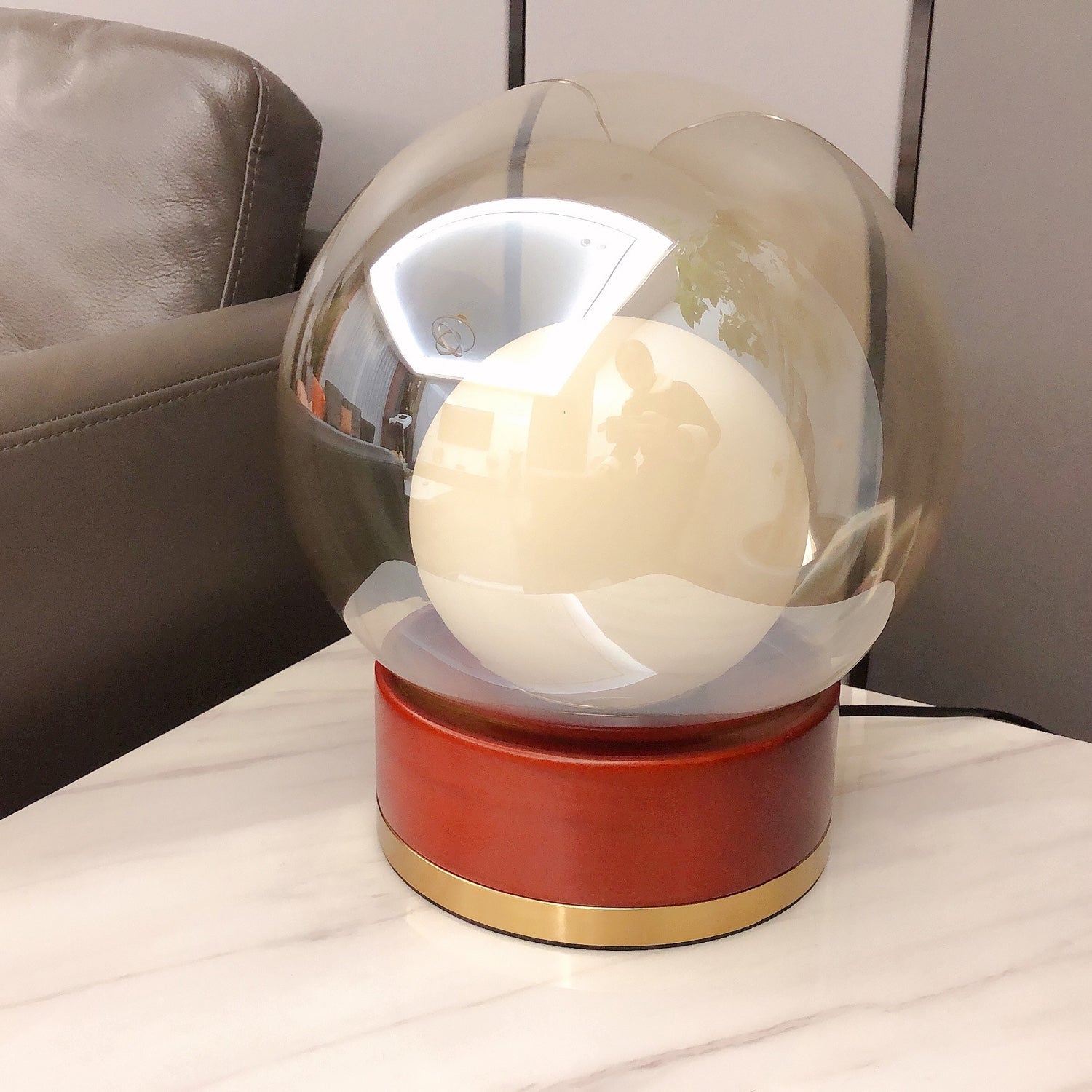 Lampe de Table Géométrique - Lumière Chaude et Accueillante