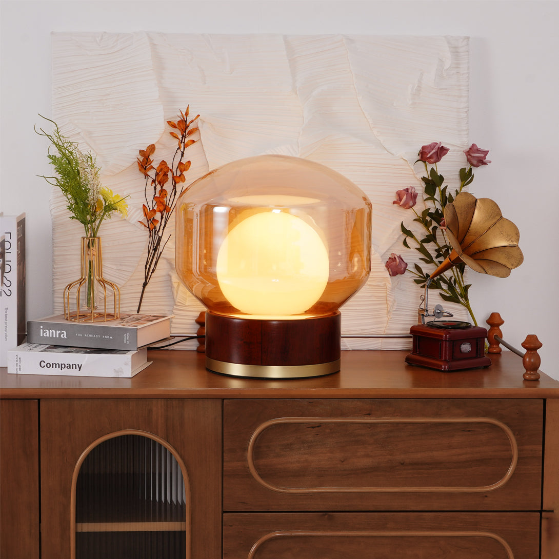 Lampe de Table Géométrique - Lumière Chaude et Accueillante