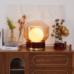 Lampe de Table Géométrique - Lumière Chaude et Accueillante