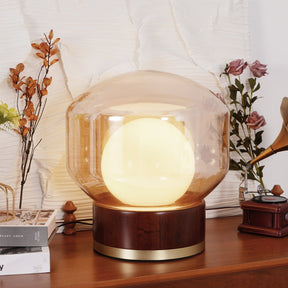 Lampe de Table Géométrique - Lumière Chaude et Accueillante