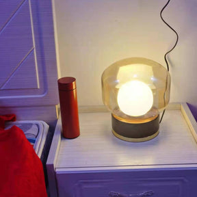 Lampe de Table Géométrique - Lumière Chaude et Accueillante