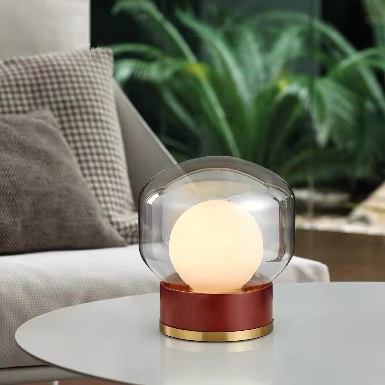 Lampe de Table Géométrique - Lumière Chaude et Accueillante