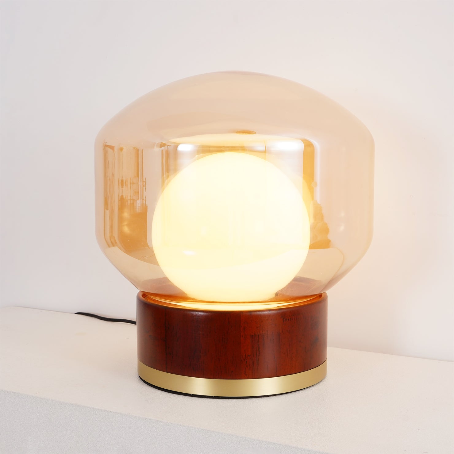 Lampe de Table Géométrique - Lumière Chaude et Accueillante