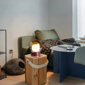 Lampe de Table Géométrique - Lumière Chaude et Accueillante