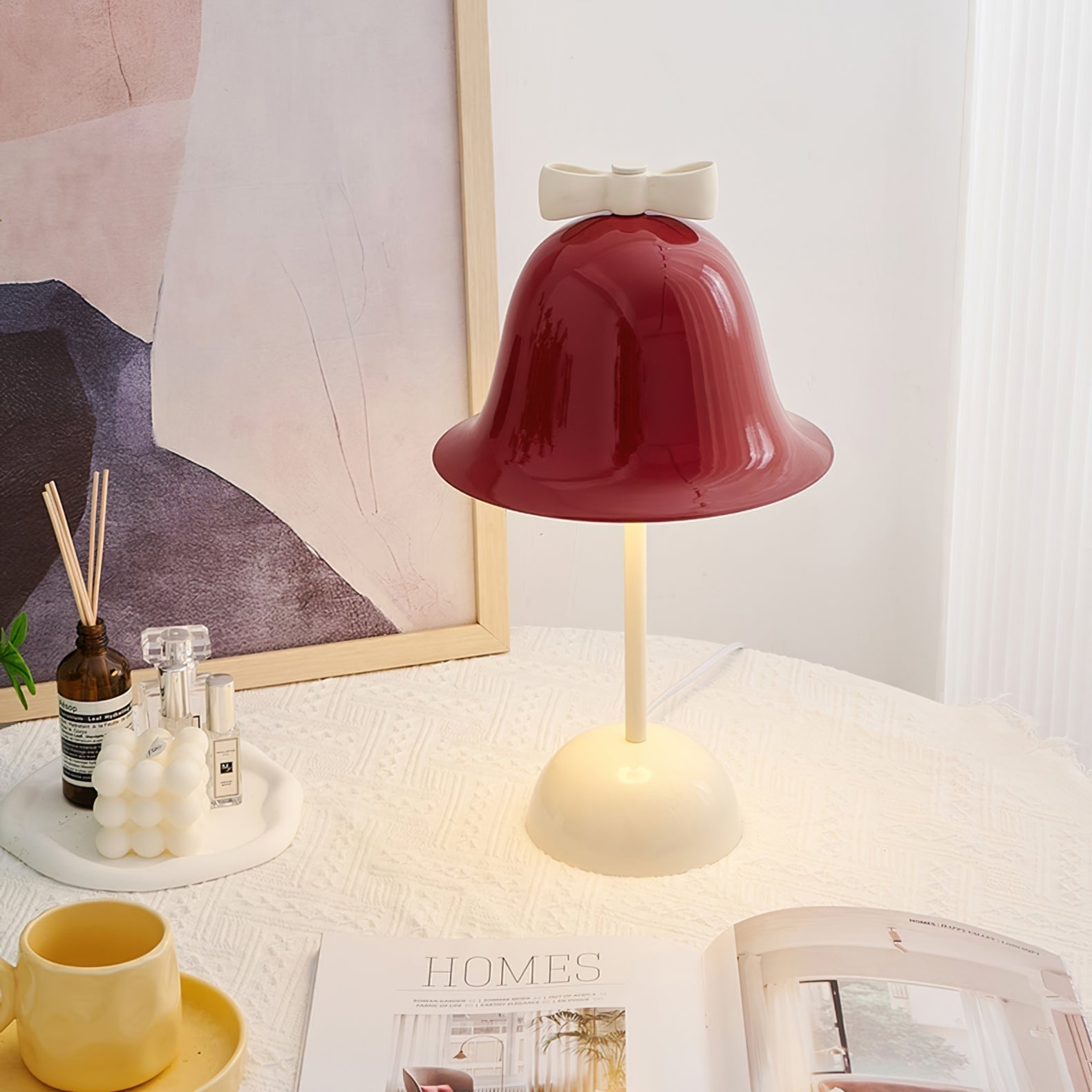 Lampe de Table Apaisante - Design de Papillon et Éclairage Doux