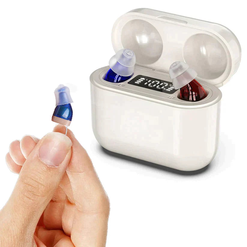Appareil Auditif Invisible Rechargeable - Confort Discret et Réduction de Bruit