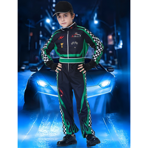 Costume de Pilote de Course pour Garçons - Ensemble Complet avec Accessoires Inclus