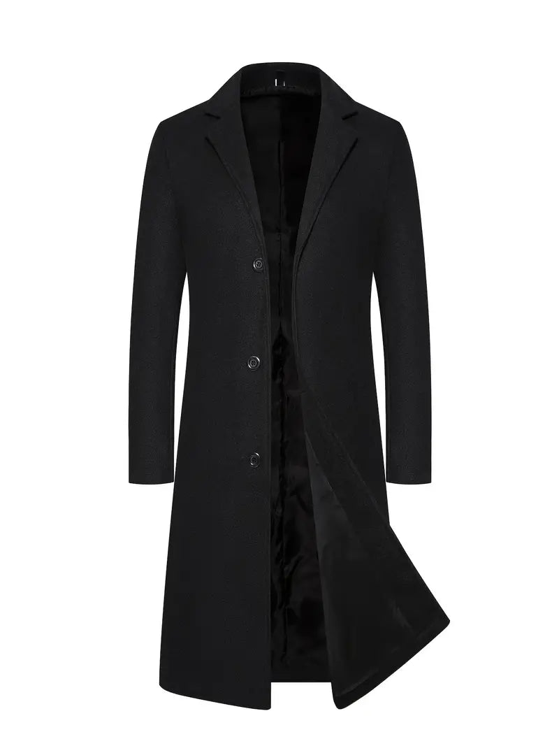 Manteau Long pour Hommes - Style Élégant et Polyvalent