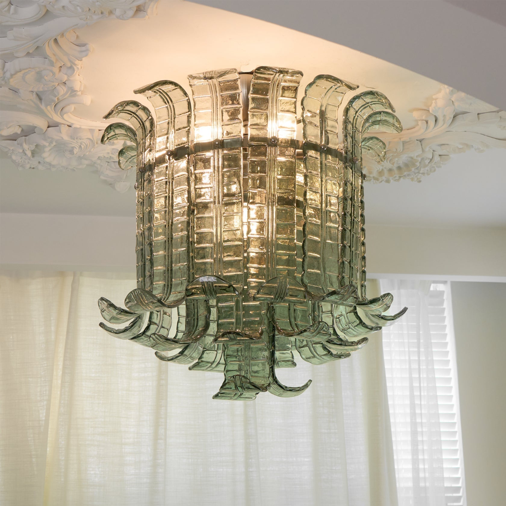 Plafonnier en Verre Italien - Élégance et Raffinement pour Intérieur