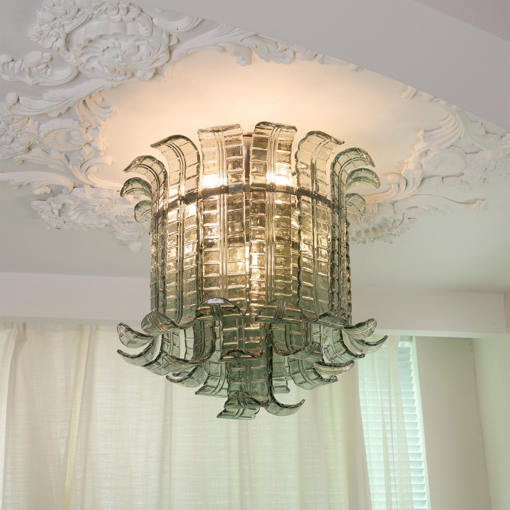 Plafonnier en Verre Italien - Élégance et Raffinement pour Intérieur