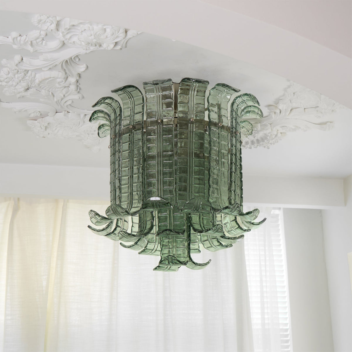 Plafonnier en Verre Italien - Élégance et Raffinement pour Intérieur