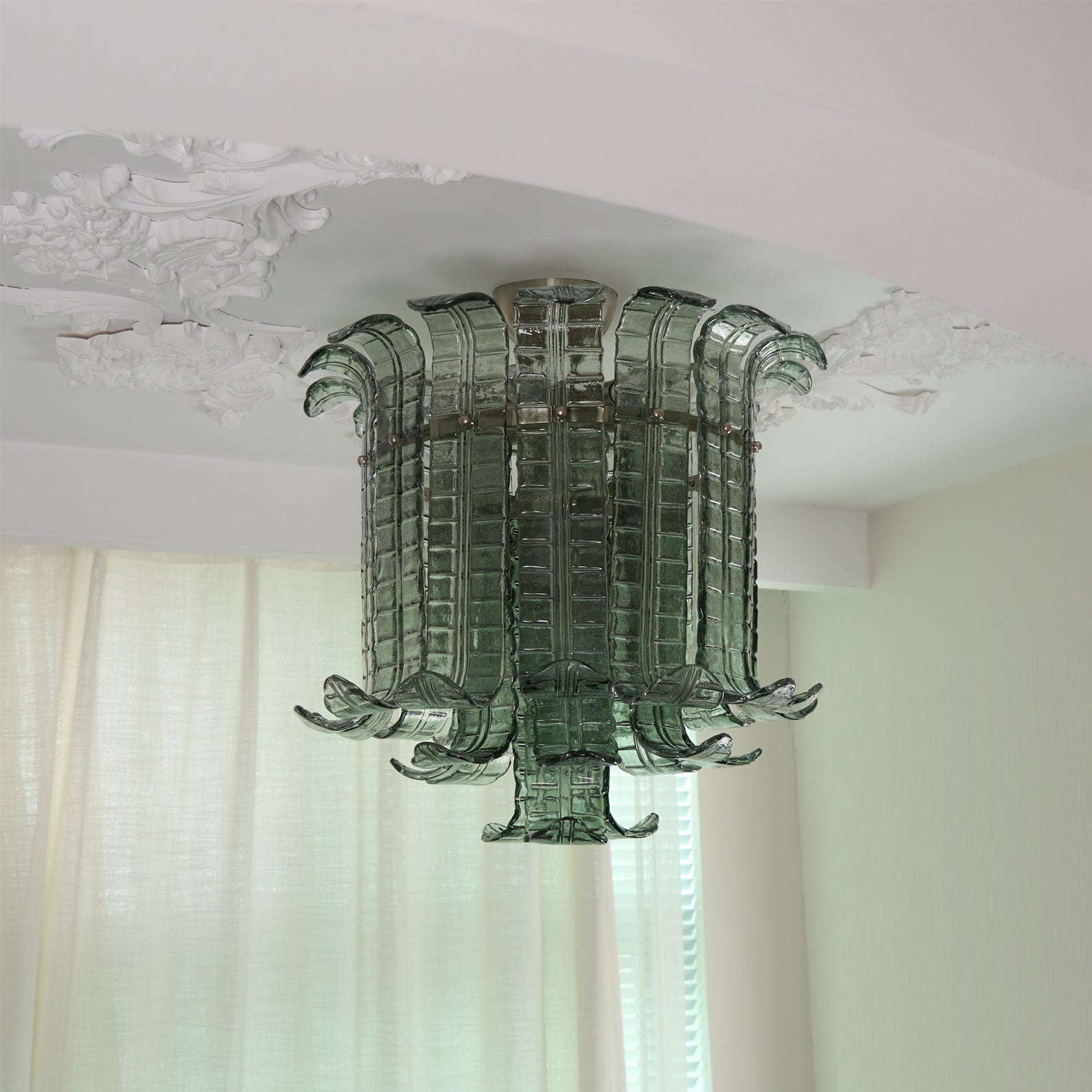 Plafonnier en Verre Italien - Élégance et Raffinement pour Intérieur
