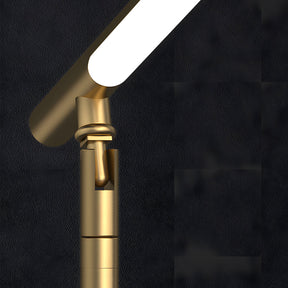 Lampe de Bureau LED Minimaliste - Éclairage Élégant avec Détails en Laiton