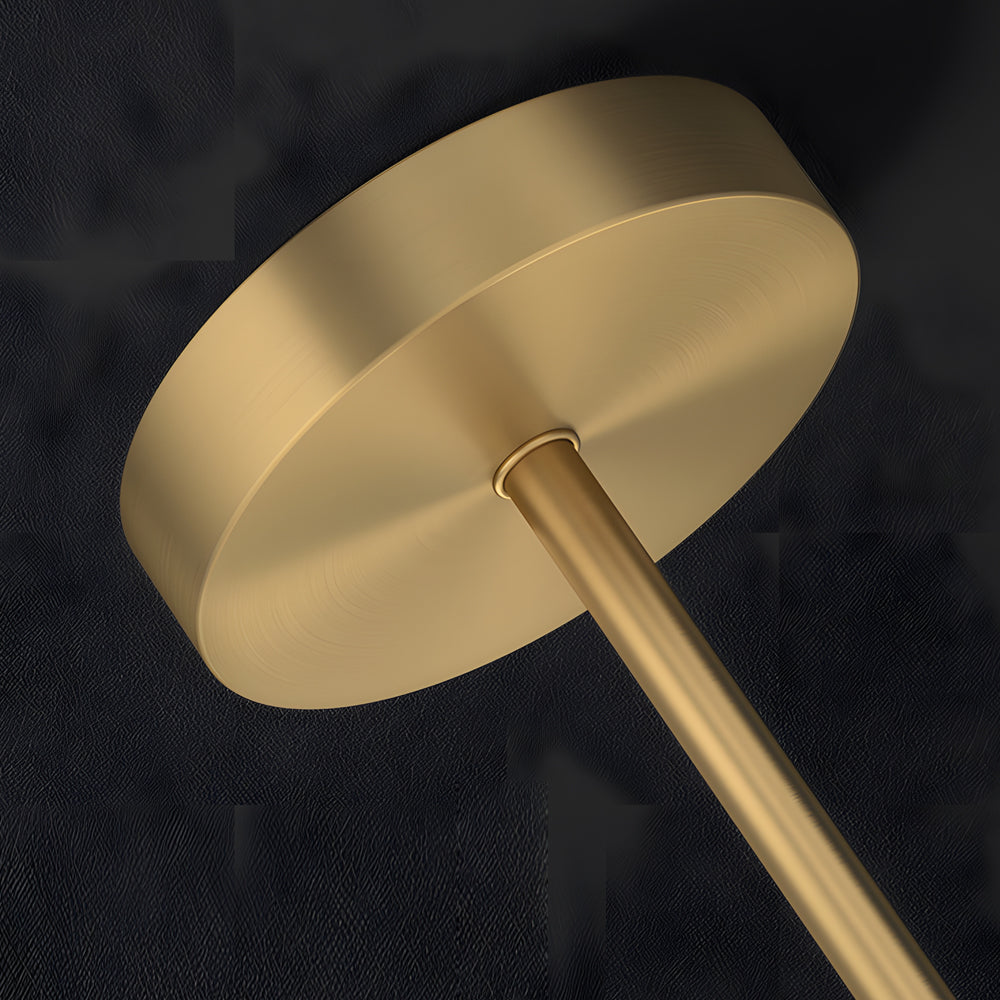Lampe de Bureau LED Minimaliste - Éclairage Élégant avec Détails en Laiton
